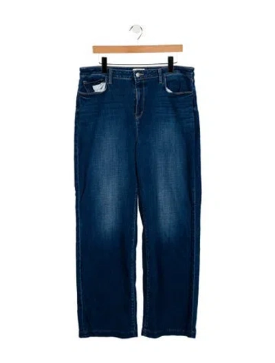 Pre-owned L'agence High-rise Wide Leg Jeans In Blue
