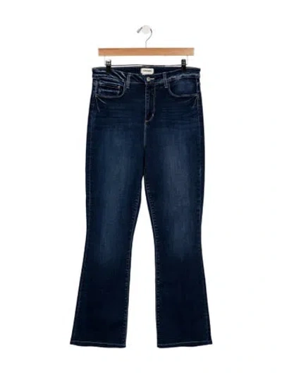 Pre-owned L'agence High-rise Wide Leg Jeans In Blue