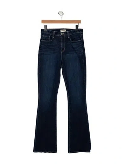 Pre-owned L'agence High-rise Wide Leg Jeans In Blue