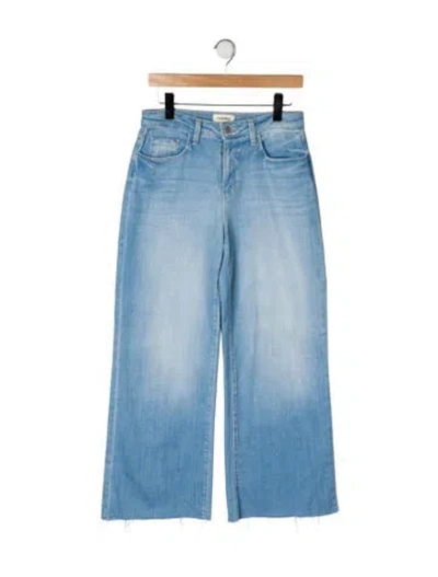 Pre-owned L'agence High-rise Wide Leg Jeans In Blue