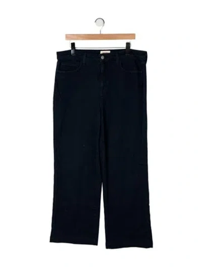 Pre-owned L'agence High-rise Wide Leg Jeans In Blue