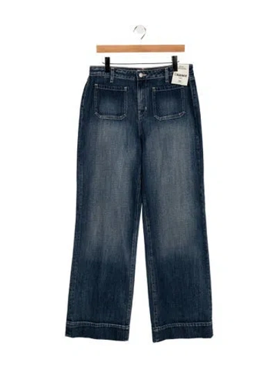 Pre-owned L'agence High-rise Wide Leg Jeans In Blue