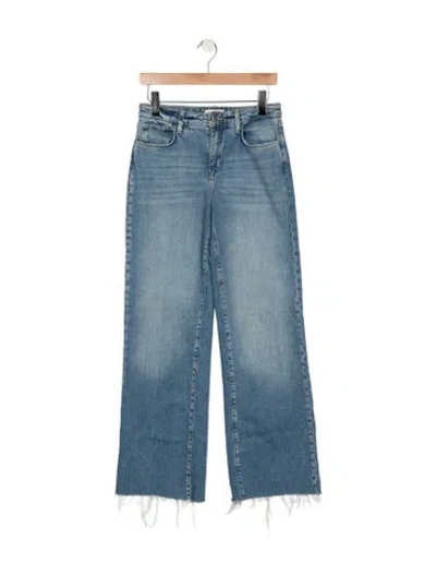 Pre-owned L'agence High-rise Wide Leg Jeans In Blue