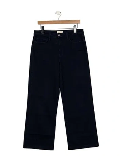 Pre-owned L'agence High-rise Wide Leg Jeans In Blue