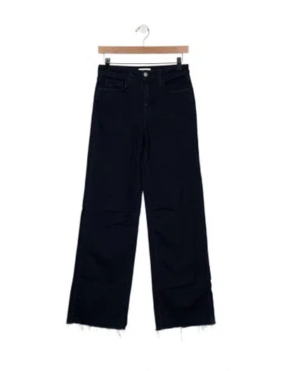 Pre-owned L'agence High-rise Wide Leg Jeans In Blue