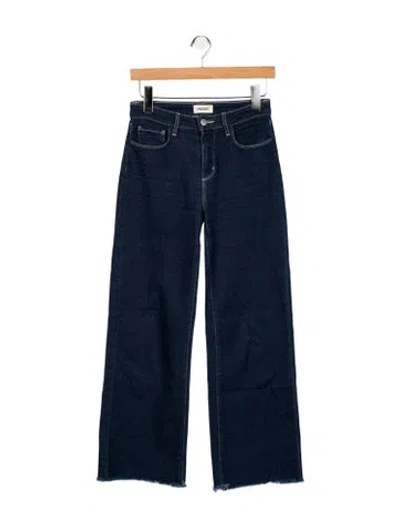 Pre-owned L'agence High-rise Wide Leg Jeans In Blue
