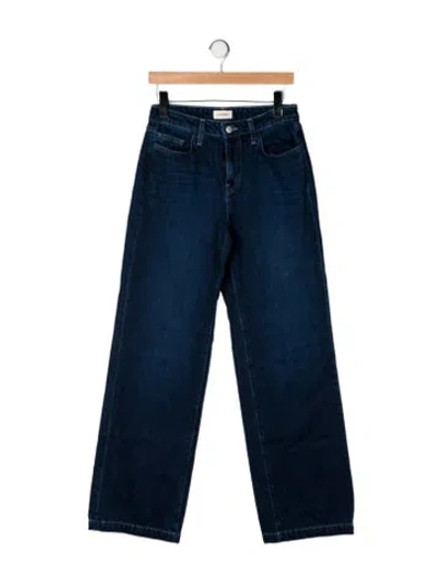 Pre-owned L'agence High-rise Wide Leg Jeans In Blue
