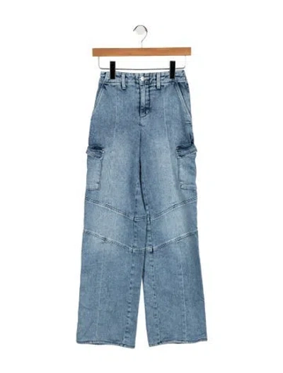 Pre-owned L'agence High-rise Wide Leg Jeans In Blue