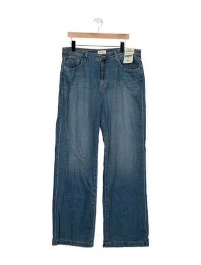 Pre-owned L'agence High-rise Wide Leg Jeans In Blue