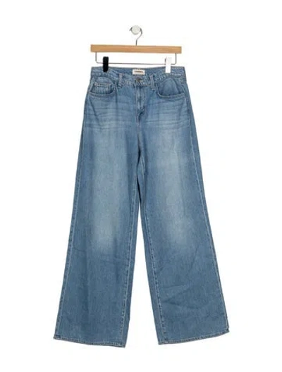 Pre-owned L'agence High-rise Wide Leg Jeans In Blue