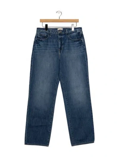 Pre-owned L'agence High-rise Wide Leg Jeans In Blue
