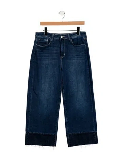 Pre-owned L'agence High-rise Wide Leg Jeans In Blue