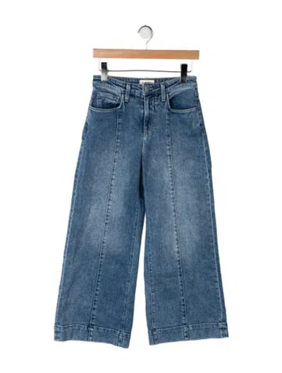 Pre-owned L'agence High-rise Wide Leg Jeans In Blue