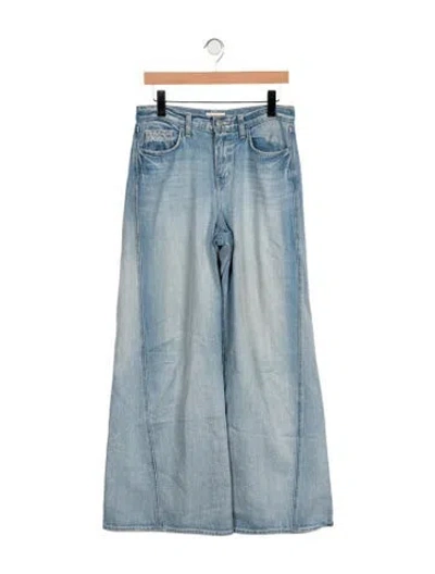 Pre-owned L'agence High-rise Wide Leg Jeans In Blue