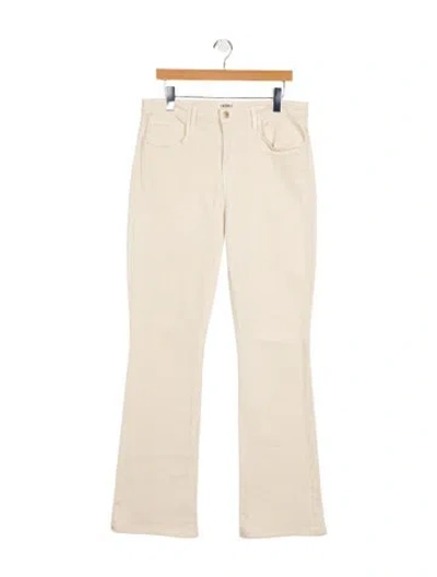 Pre-owned L'agence High-rise Wide Leg Jeans In Neutral
