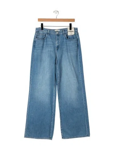 Pre-owned L'agence High-rise Wide Leg Jeans W/ Tags In Blue