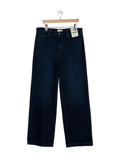 Pre-owned L'agence High-rise Wide Leg Jeans W/ Tags In Blue