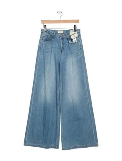 Pre-owned L'agence High-rise Wide Leg Jeans W/ Tags In Blue