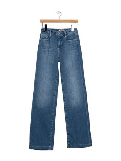Pre-owned L'agence High-rise Wide Leg Jeans W/ Tags In Blue