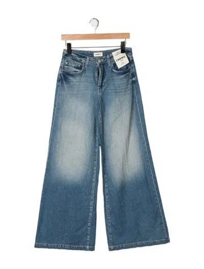 Pre-owned L'agence High-rise Wide Leg Jeans W/ Tags In Blue