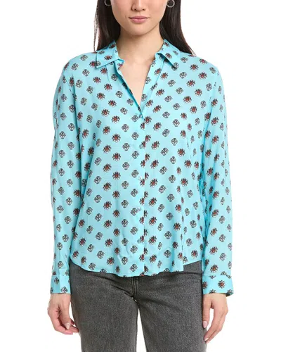 L'agence Lagence Holly Blouse In Blue