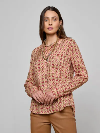 L'agence Holly Blouse In Multi