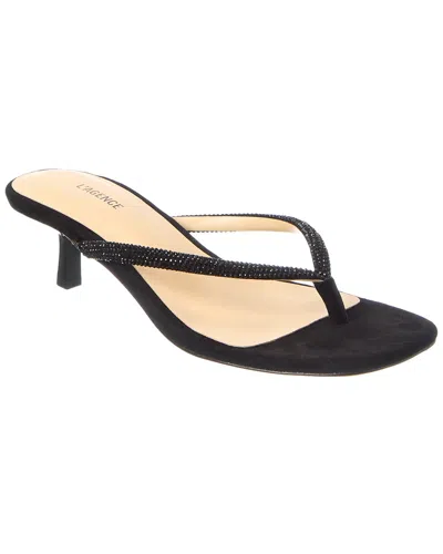 L'agence Horetense Suede Sandal In Black