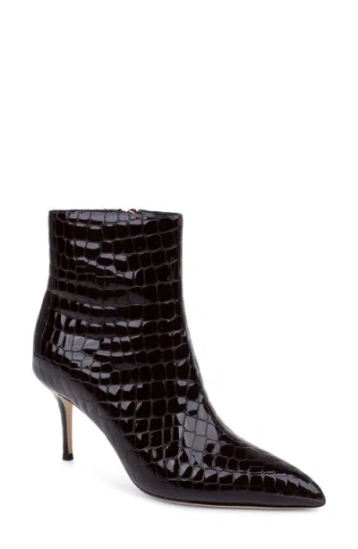 L'agence Houston Ii Leather Bootie In Animal Print