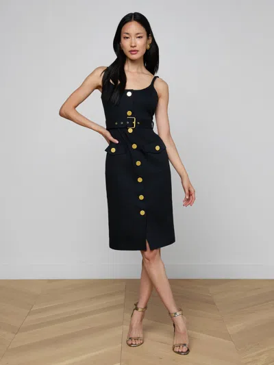 L'agence Ida Dress In Black