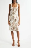 L'agence Idy Jungle Print Belted Dress In Multi
