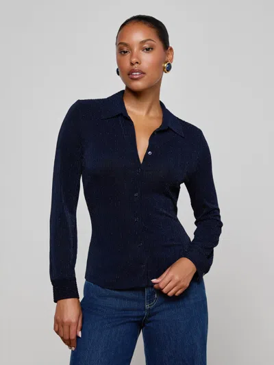 L'agence Indiana Blouse In Blue