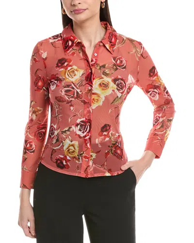L'agence Indiana Fitted Blouse In Pink