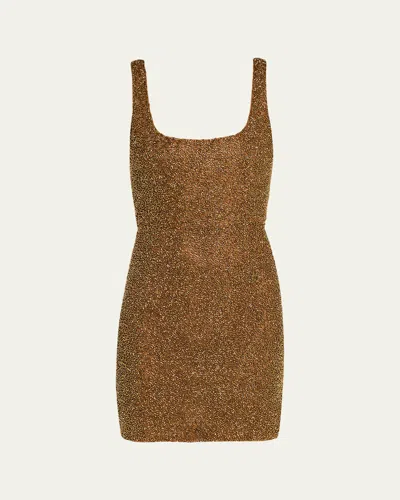 L'agence Inori Beaded Mini Dress