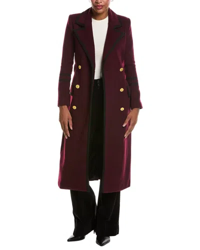 L'agence Irene Wool-blend Military Long Coat