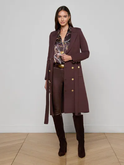 L'agence Isabel Knit Coat In Multi
