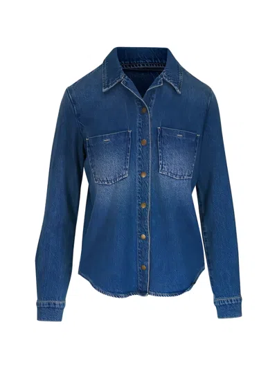 L'agence Isla Denim Shirt In Blue