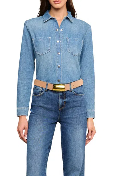 L'agence Isla Denim Shirt In Blue