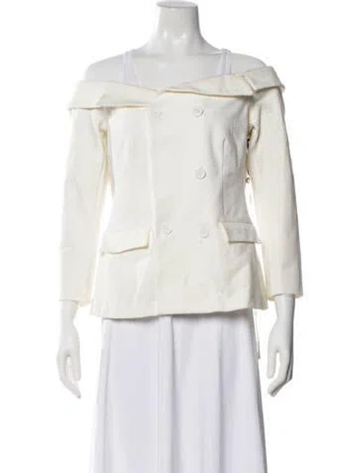 Pre-owned L'agence Jacket In White