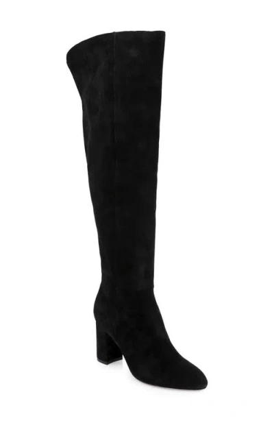 L'agence Jackson Over The Knee Leather Boot In Black