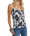 L'agence Jane Rose Print Silk Camisole In Multi