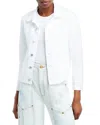 L'agence Janelle Slim-fit Raw Denim Jacket In White