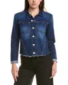 L'agence Janelle Slim Raw Jacket In Blue