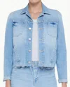 L'agence Janelle Slim Raw Jacket In Olympia In Blue