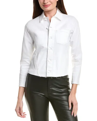 L'agence Janelle Slim Raw Jacket In White