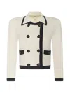 L'agence Janu Double-breasted Jacket In White