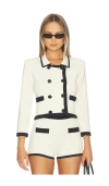 L'agence Janu Double-breasted Jacket In White