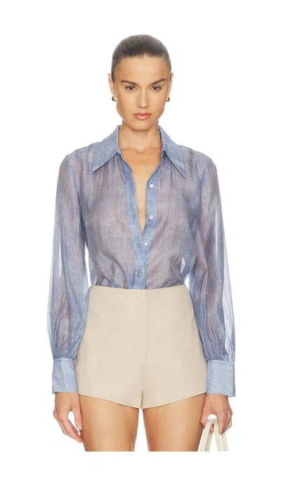 L'agence Jayleen Button Down Blouse