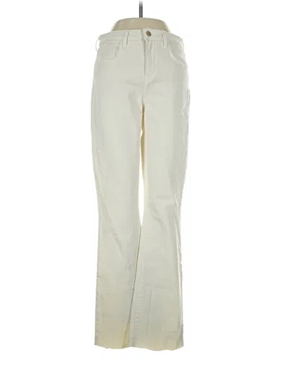 Pre-owned L'agence Jeans In Ivory