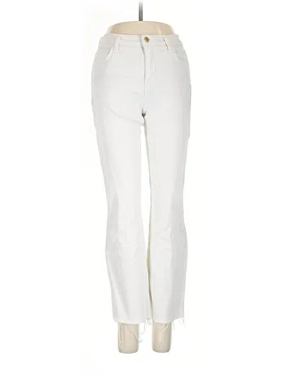 Pre-owned L'agence Jeans In Ivory