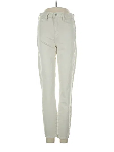 Pre-owned L'agence Jeans In Ivory